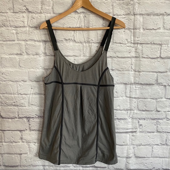 lululemon athletica Tops - Lululemon Gray Tank with drawstring adjustable